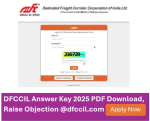 Read more about the article DFCCIL Answer Key 2025 OUT – Download CBT Response Sheet & Raise Objection @dfccil.com