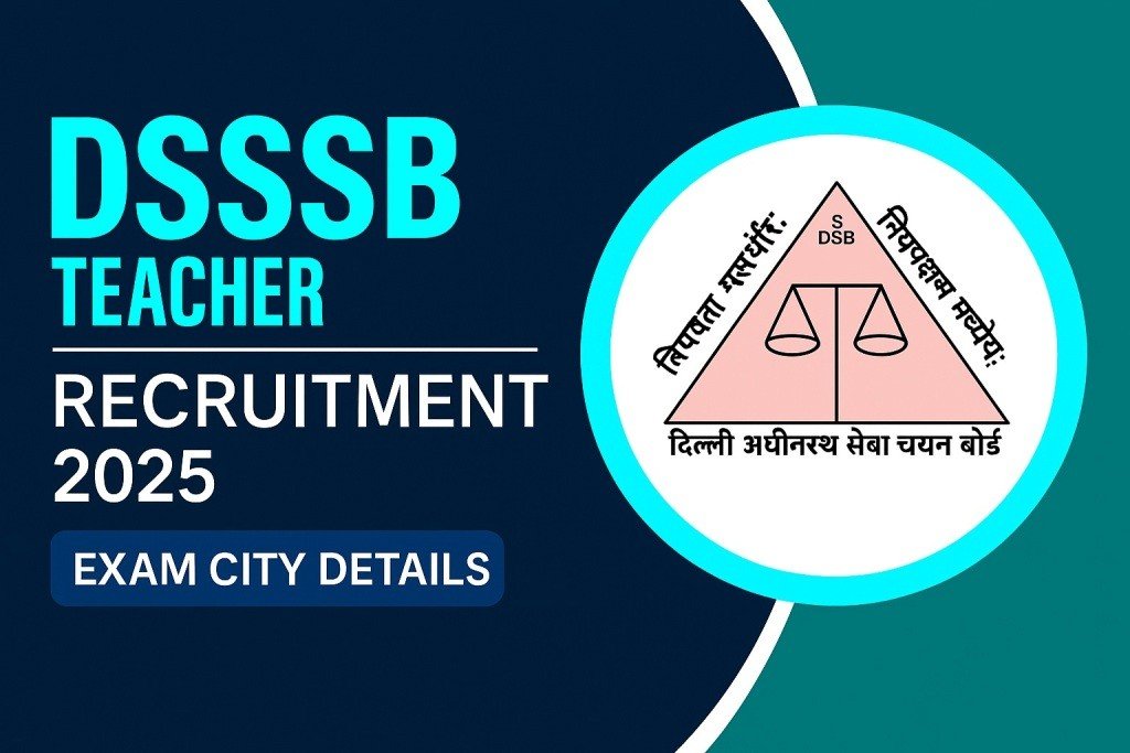 DSSSB Primary Teacher PRT Recruitment 2025