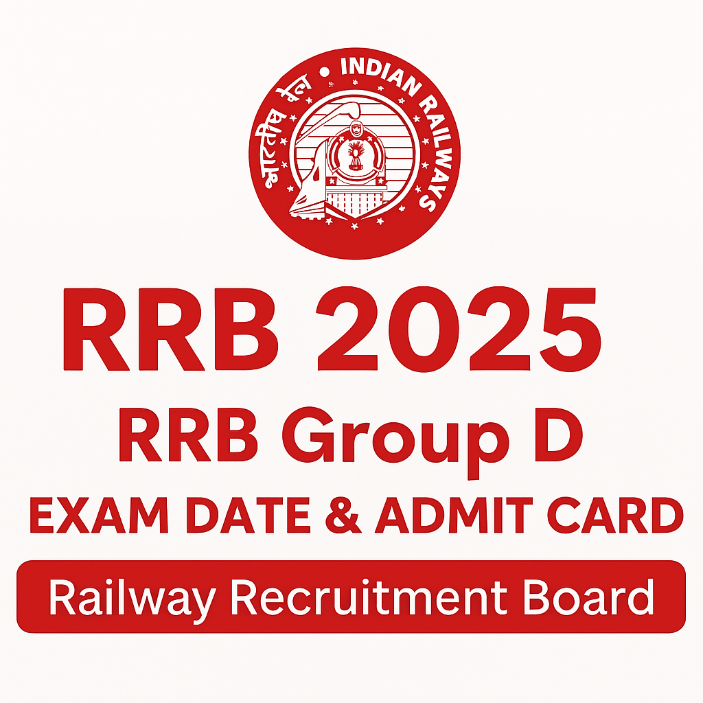 You are currently viewing RRB Group D Exam Date & Admit Card 2025 | Railway Recruitment Board